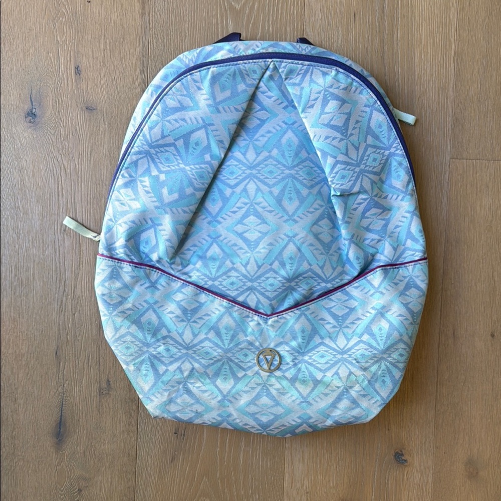 Ivivva Blue Geometric Pattern Backpack